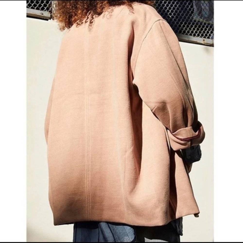 Free People Hannah Slouchy Camel Jacket Coat Sz XL NWT - Picture 4 of 12